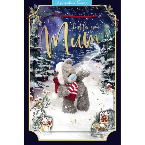 3D Holographic Just for You Mum Me to You Bear Christmas Card £3.39